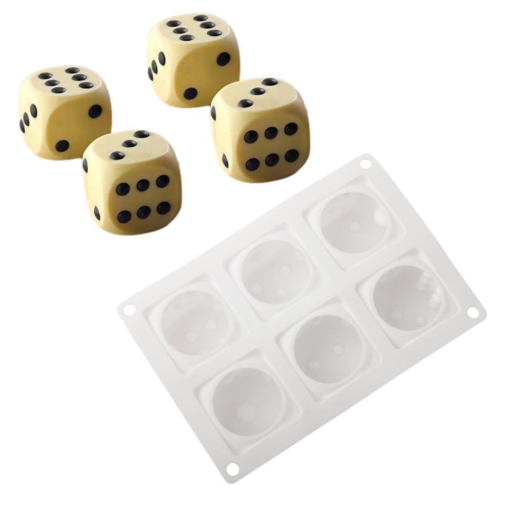 Kitchen Baking Items - 6-Cell Cube Mousse Cake Mould Dice