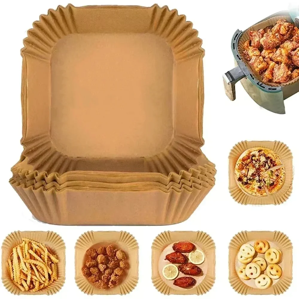 Kitchen Paper For Baking - 50/100PCS Air Fryer Special Paper Tray