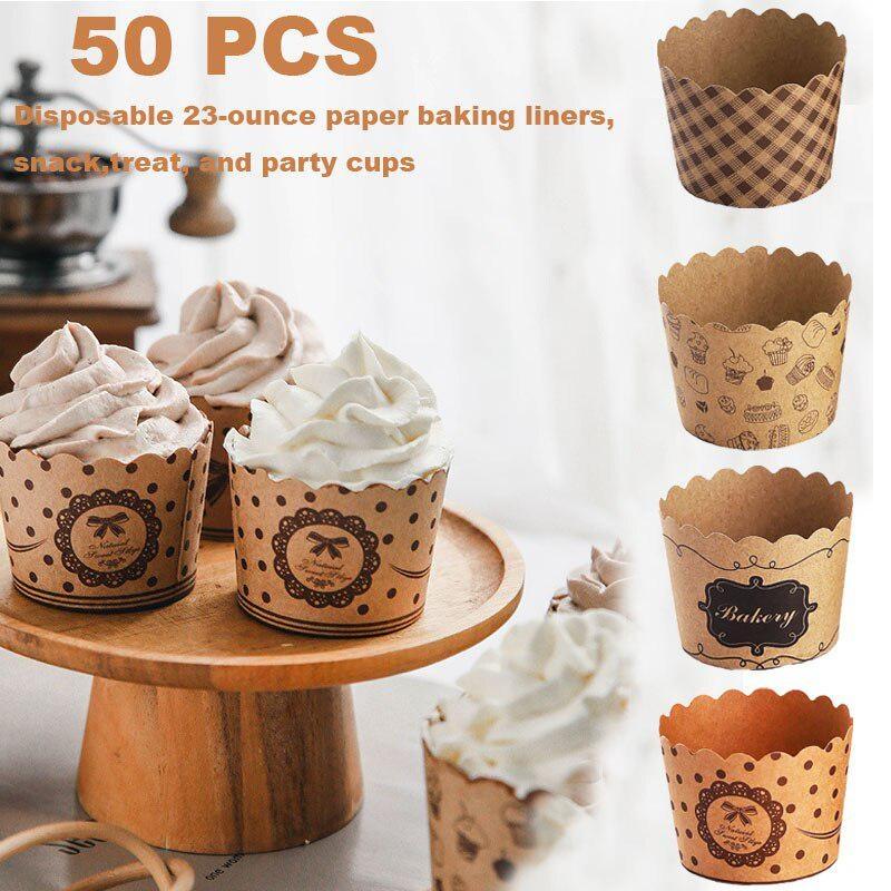 Kitchen Paper For Baking - 50Pcs/Pack Cupcake Paper Cups Wrapper Baking