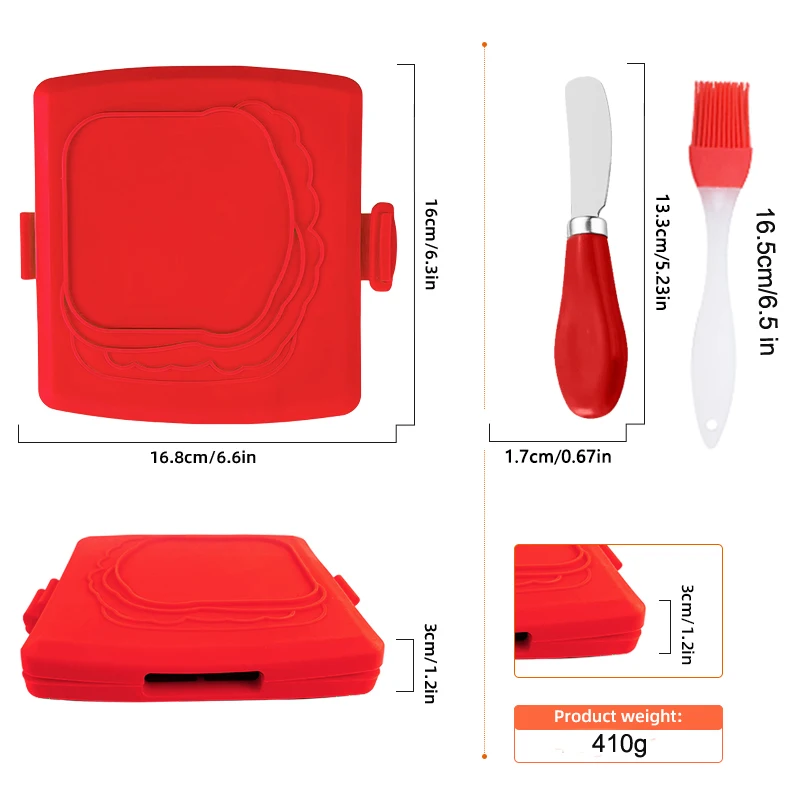 3pack Food Grade Sandwich Toas - Kitchen Baking Gadgets ulasan dan harga