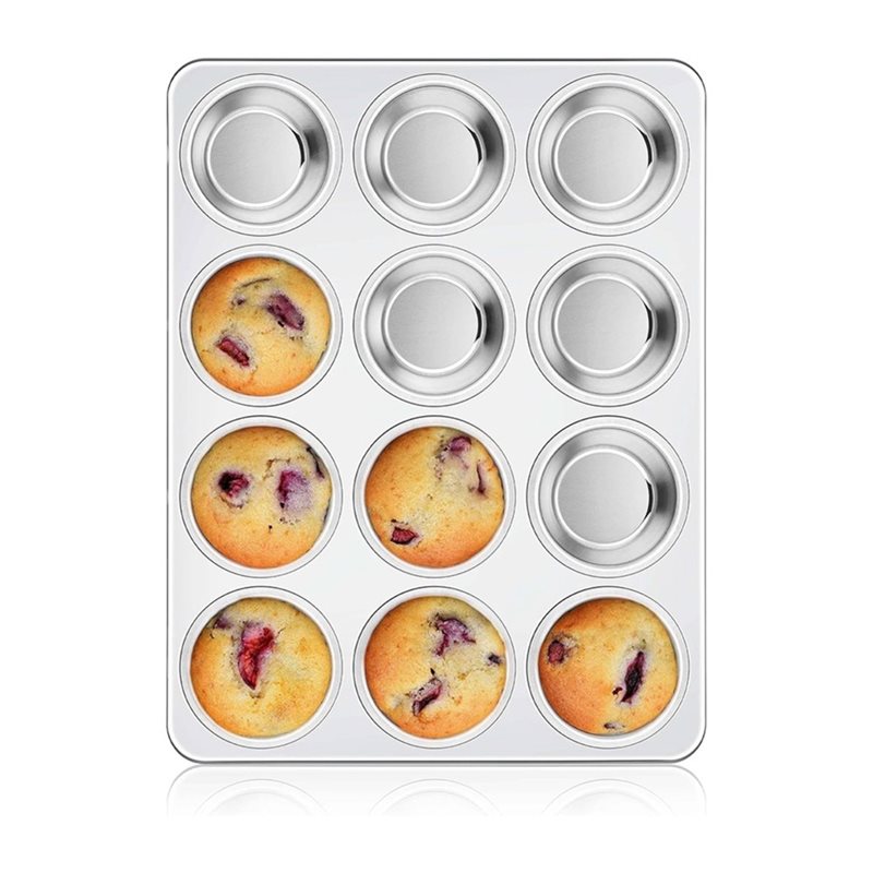 ABGH-Muffin Pan, Stainless Ste - Muffin Tin Nonstick ulasan dan harga