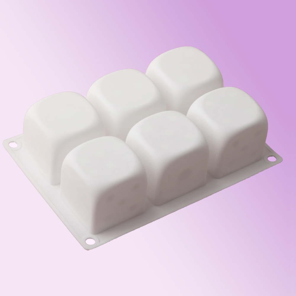 6-Cell Cube Mousse Cake Mould  - Kitchen Baking Items ulasan dan harga