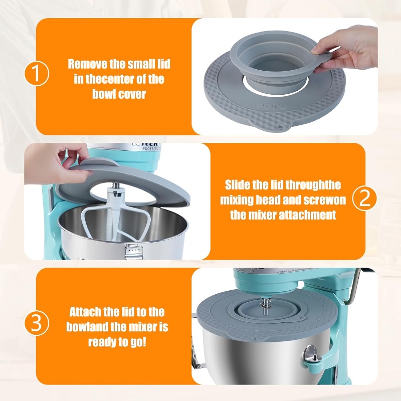 Silicone Mixer Bowl Cover Comp - Kitchen Aid Baking Lid ulasan dan harga
