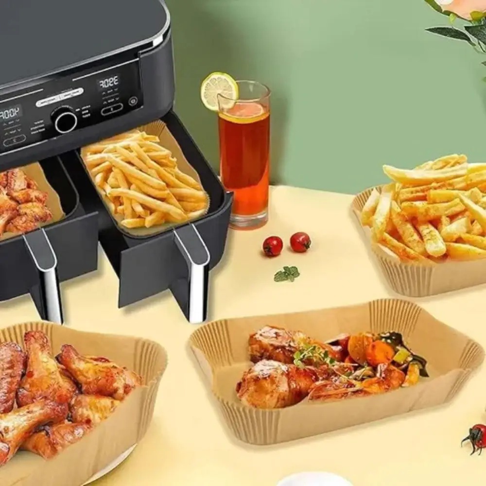 50/100pcs Disposable Air Fryer - Kitchen Paper For Baking ulasan dan harga