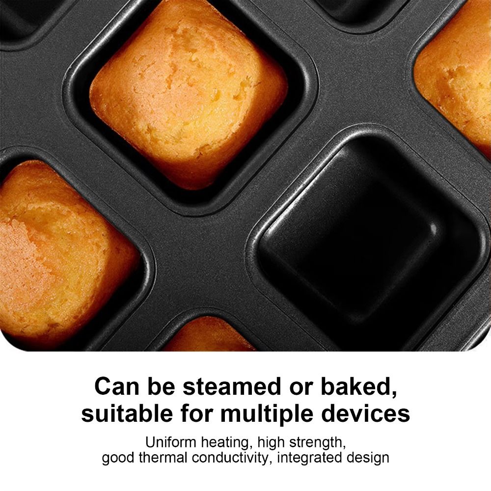 12 Cavity Square Muffin Tin Co - Muffin Tin Nonstick ulasan dan harga