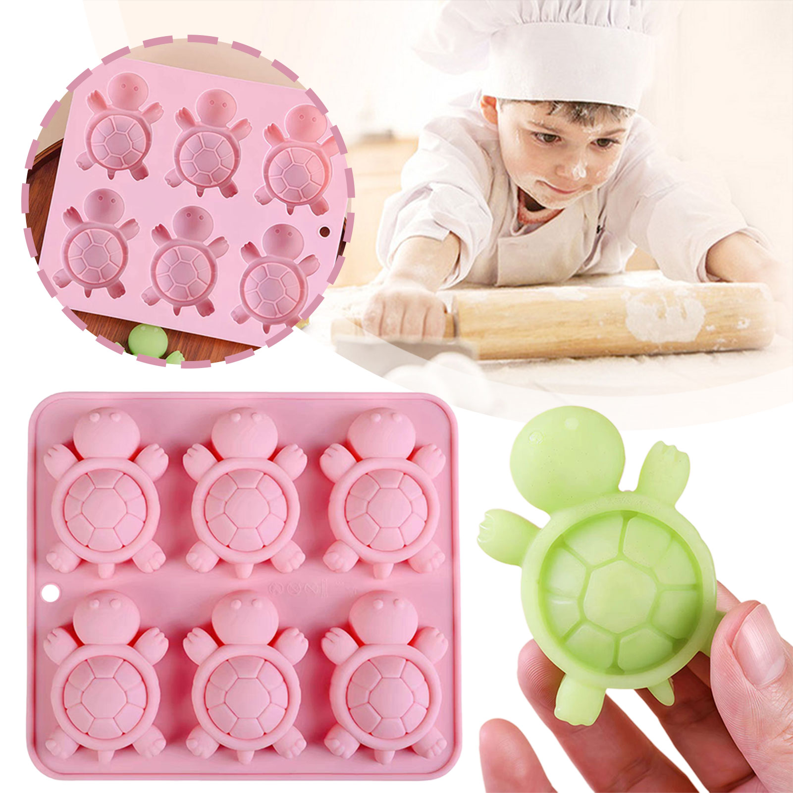 Turtles Ice Tray 3D Tortoises  - Kitchen Baking Items ulasan dan harga