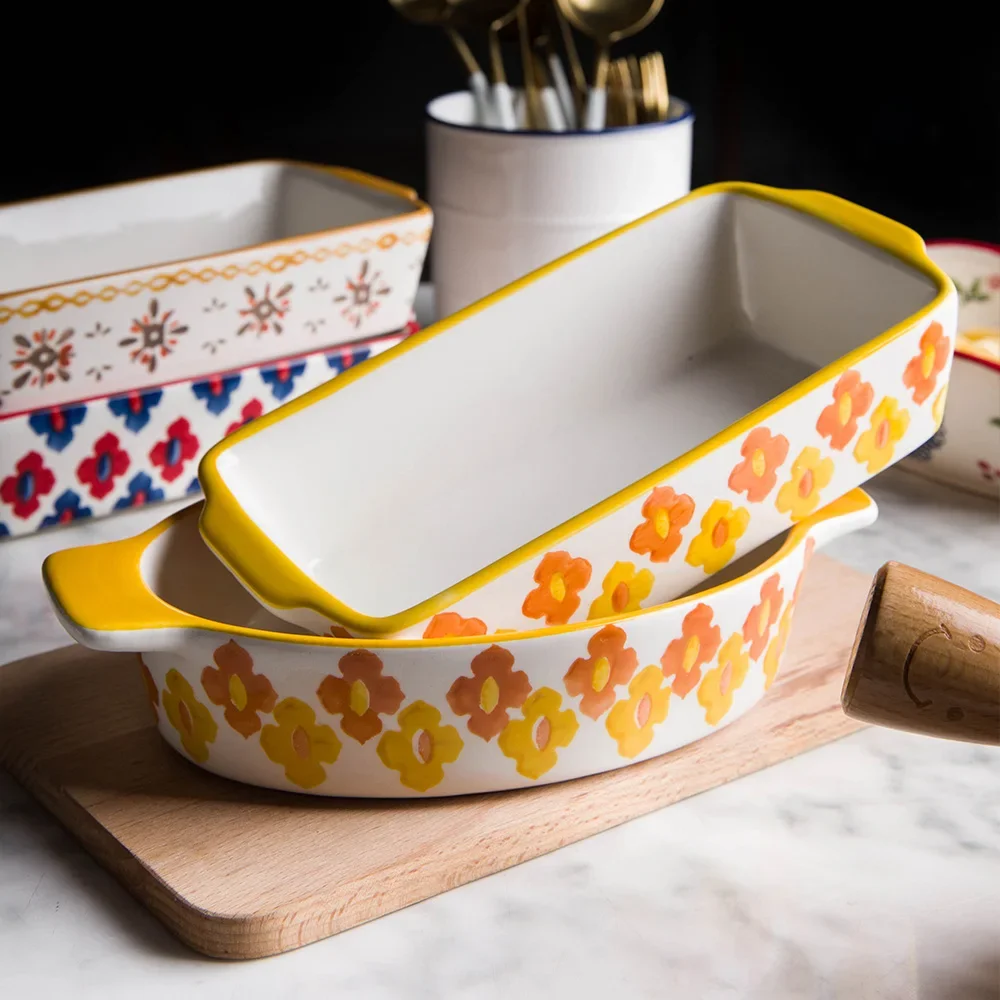Ceramic Baking Dish Roasting L - Kitchen Baking Dishes ulasan dan harga
