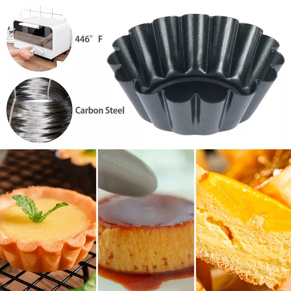 4PCS Mini Round Nonstick Tart  - Muffin Tin Nonstick ulasan dan harga