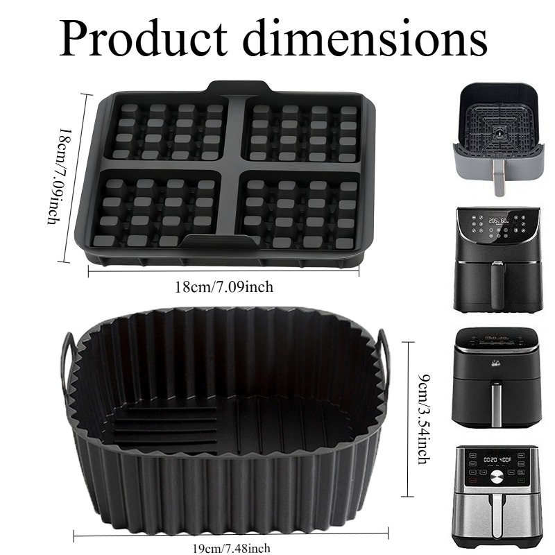 Baking Kit - Square Air Fryer  - Kitchen Baking Gadgets ulasan dan harga