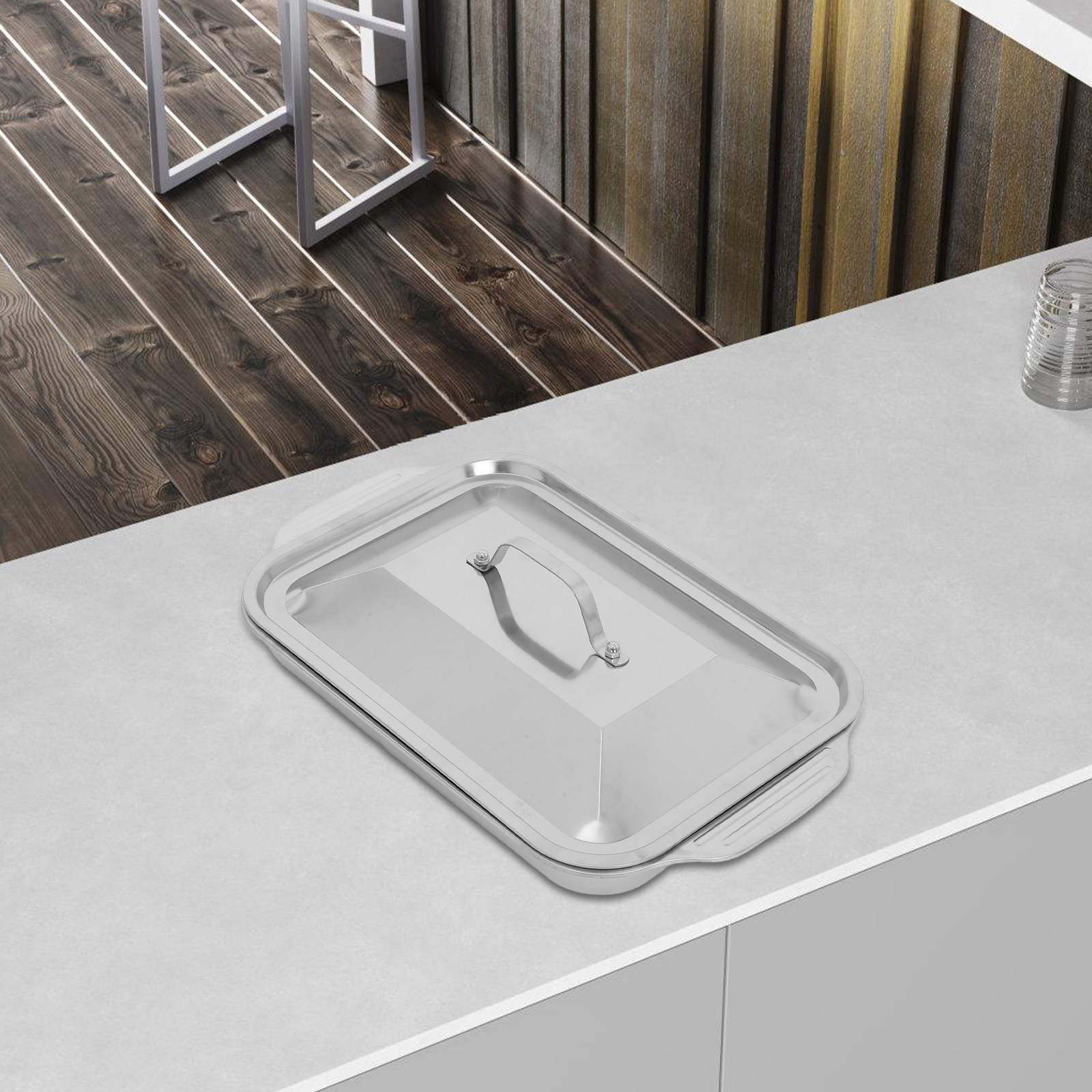 Stainless Steel Rectangular Gr - Kitchen Baking Dishes ulasan dan harga