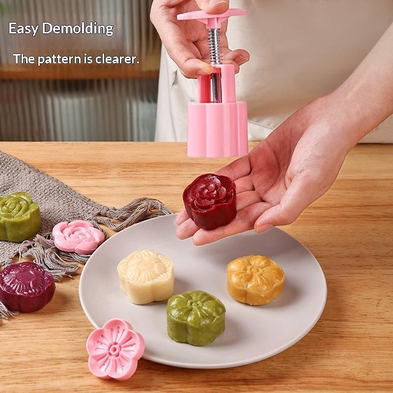 New 1 Set DIY Mooncake Mold Pl - Kitchen Baking Torch ulasan dan harga