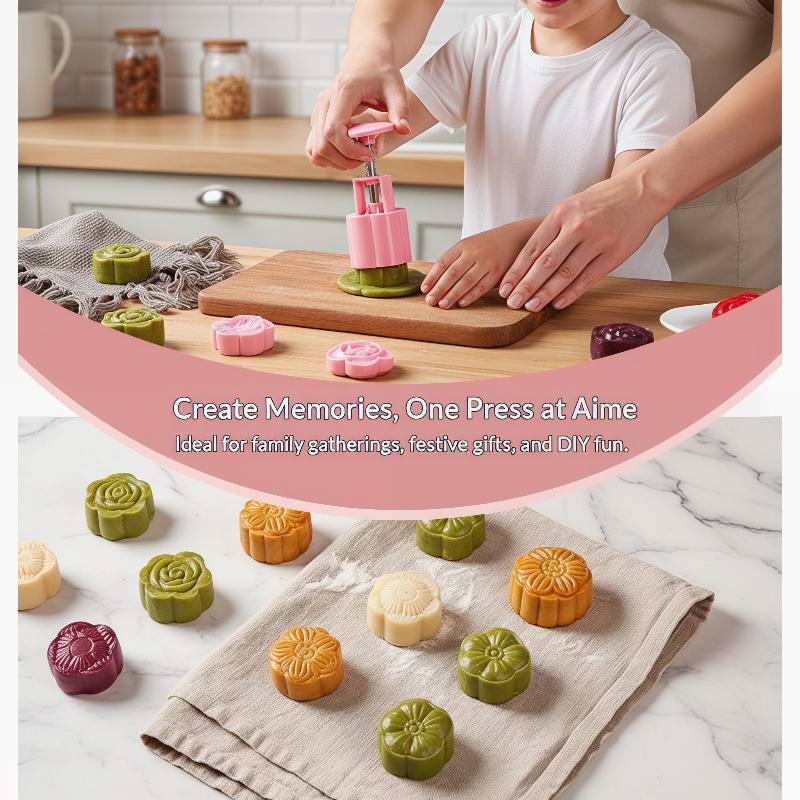 DIY Mooncake Mold 1 Set Plasti - Kitchen Baking Torch ulasan dan harga
