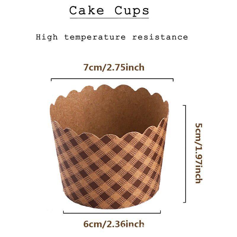 50Pcs/Pack Cupcake Paper Cups  - Kitchen Paper For Baking ulasan dan harga