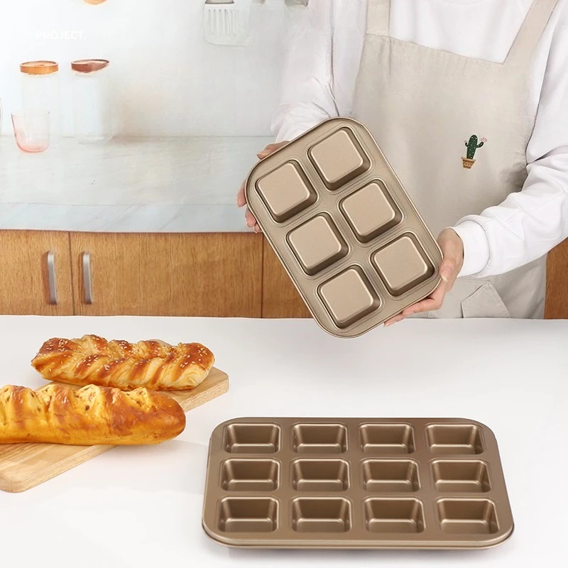 12 Cavity Baking Tray Square M - Muffin Tin Nonstick ulasan dan harga