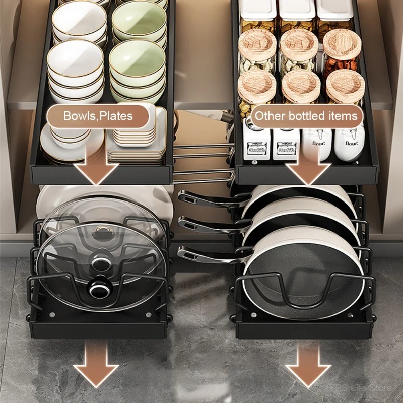 Hot Sale Multifunctional Pull- - Kitchen Baking Pan Organizer ulasan dan harga
