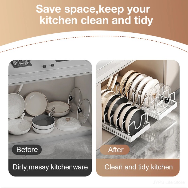 Hot SaleMultifunctional Pull-o - Kitchen Baking Pan Organizer ulasan dan harga