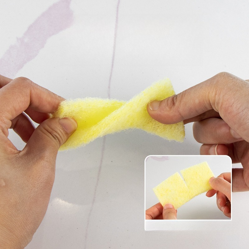 Dish Sponge Scouring Wipes Mul - Kitchen Cleaner Baking Soda ulasan dan harga