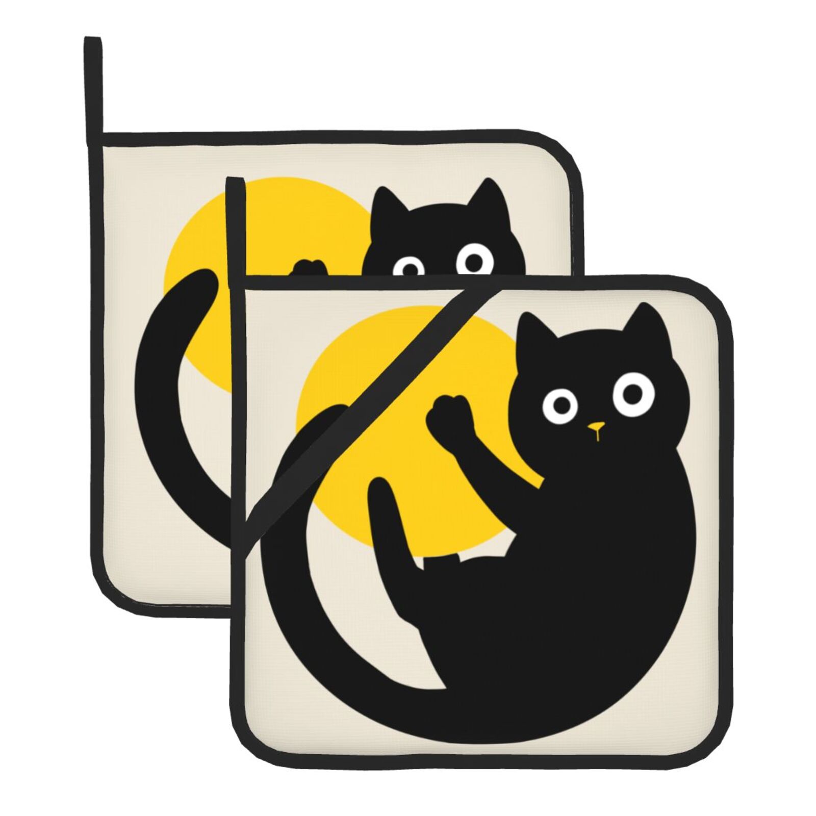 Cute Black Cat Pot Holders Set - Kitchen Baking Dishes ulasan dan harga