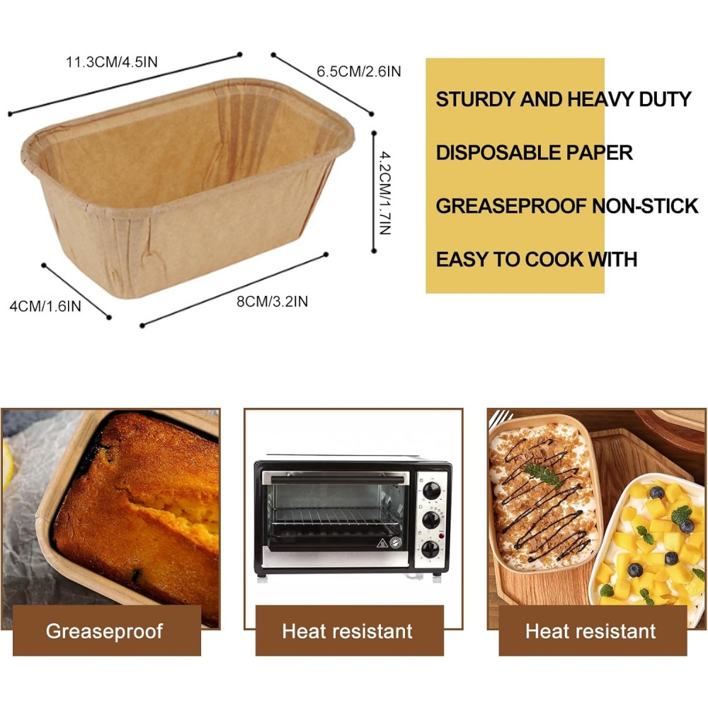 50pcs Disposable Cake Moulds,  - Kitchen Baking Dishes ulasan dan harga