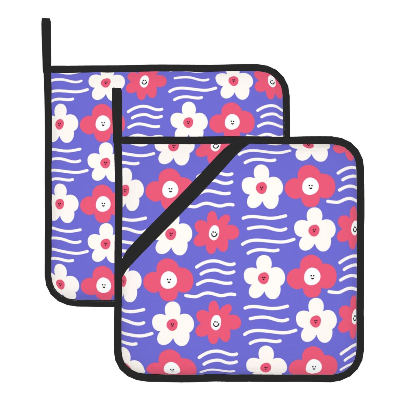 Floral Flowers Pot Holders Set - Kitchen Baking Dishes ulasan dan harga