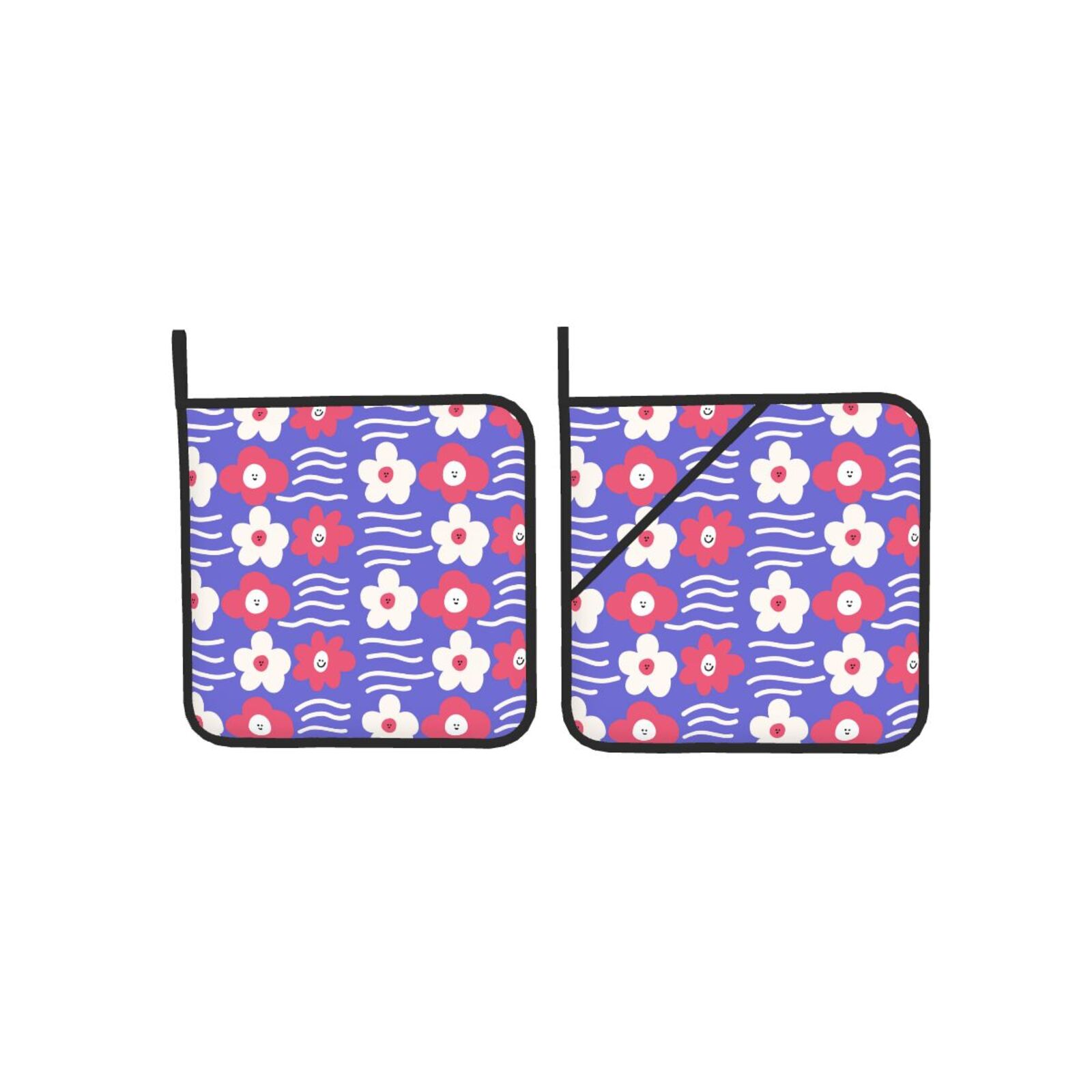 Floral Flowers Pot Holders Set - Kitchen Baking Dishes ulasan dan harga