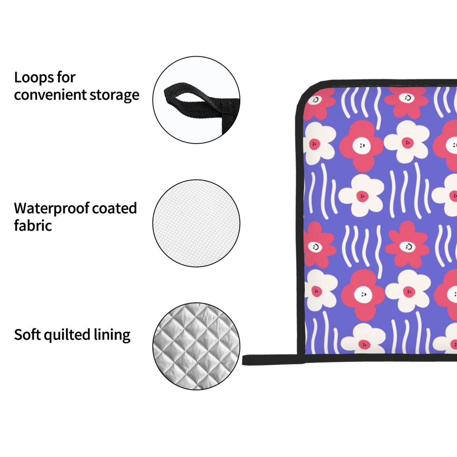 Floral Flowers Pot Holders Set - Kitchen Baking Dishes ulasan dan harga