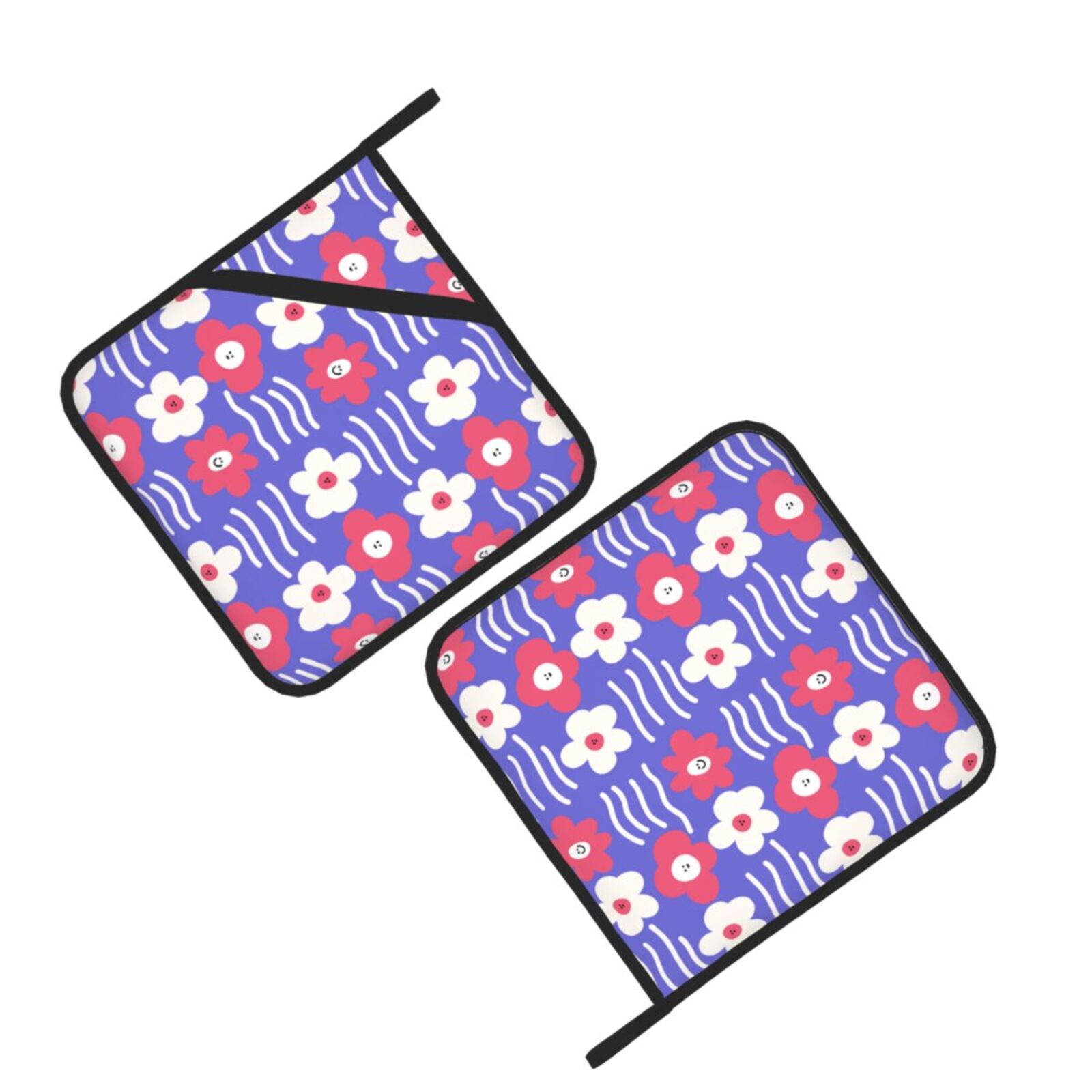 Floral Flowers Pot Holders Set - Kitchen Baking Dishes ulasan dan harga