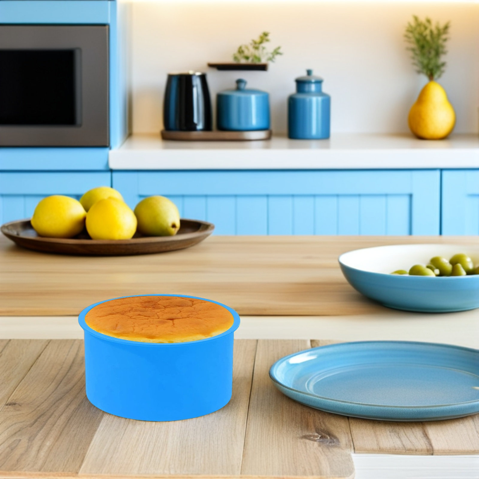 4Pcs Silicone Cake Mold Non-St - Muffin Tin Nonstick ulasan dan harga