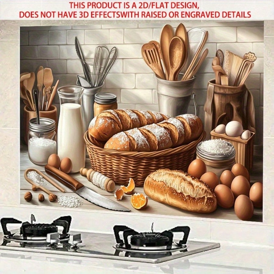 2D Self Adhesive PVC Wall Deca - Kitchen Baking Wall Art ulasan dan harga