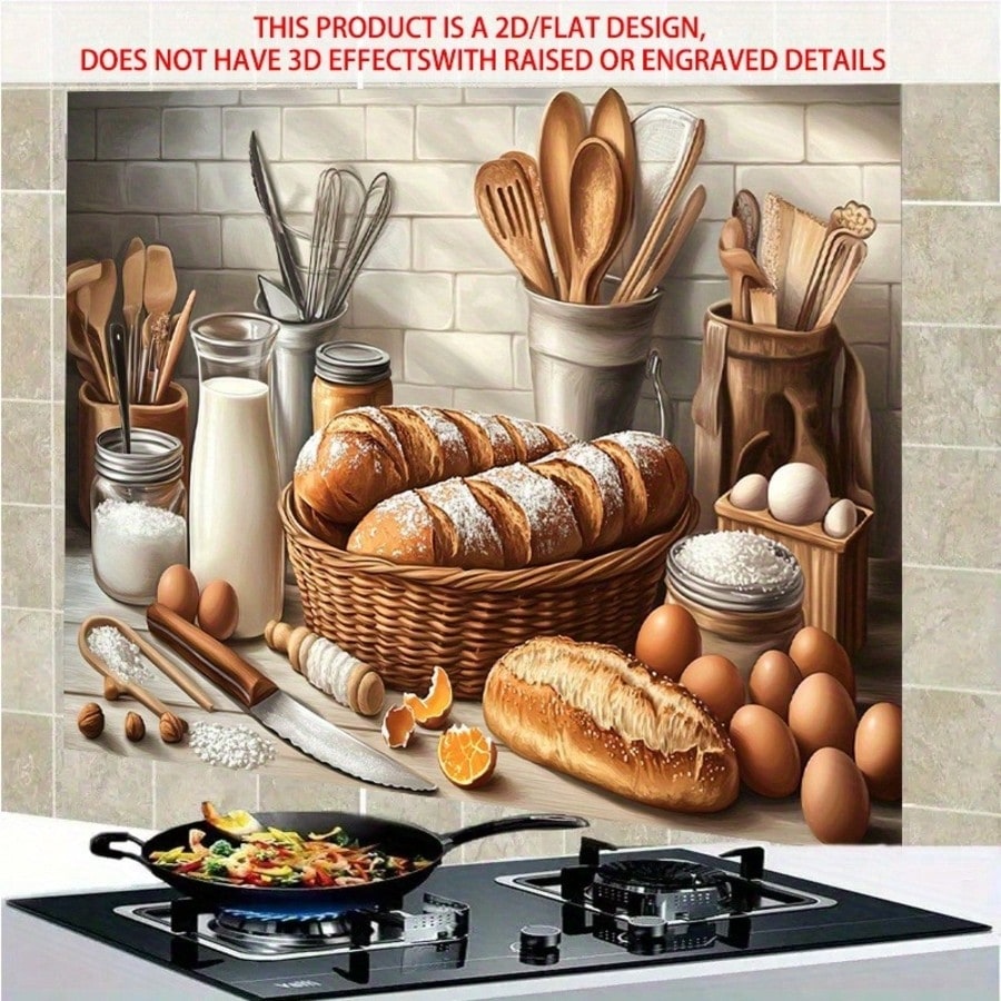 2D Self Adhesive PVC Wall Deca - Kitchen Baking Wall Art ulasan dan harga
