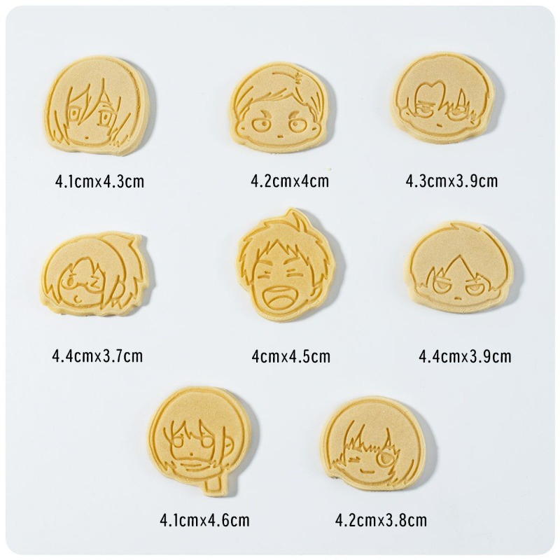8Pcs Cute Attack on Titan Eren - Kitchen Baking Items ulasan dan harga